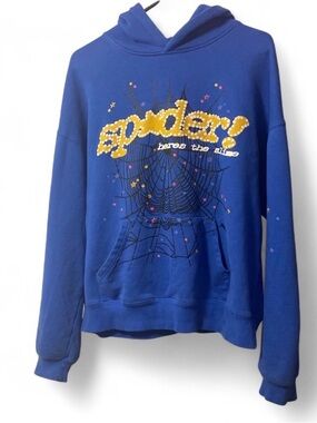 Blue Sp5der Graphic Hoodie